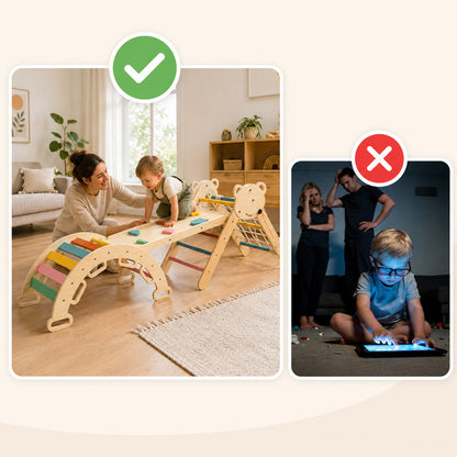 Screen free active play toy encouraging movement and exploration
