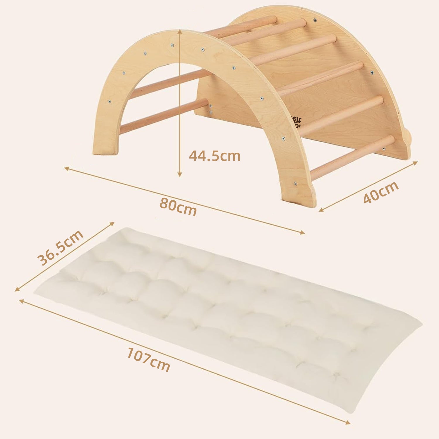 bogen aufbewahrung Montessori Climbing Arch 6-in-1 – Crawl Tunnel & Sensory Table – Montessori Lernwelt