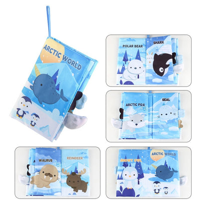 Livres en tissu Montessori pour bébés - Jouets sensoriels