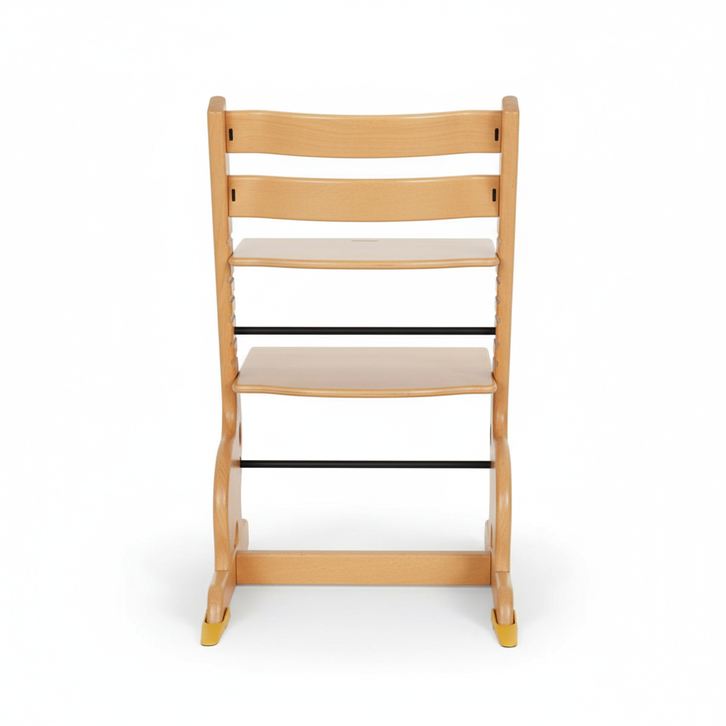 Montessori Hochstuhl aus Buchenholz – Kinderstuhl mit Tablett