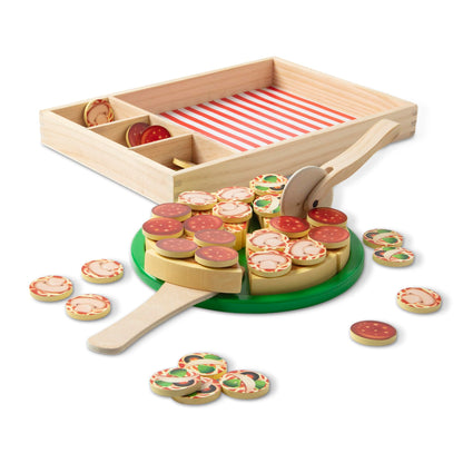 Premium Wood Pizza Set – 54-piece Kitchen Accessories (Velcro)