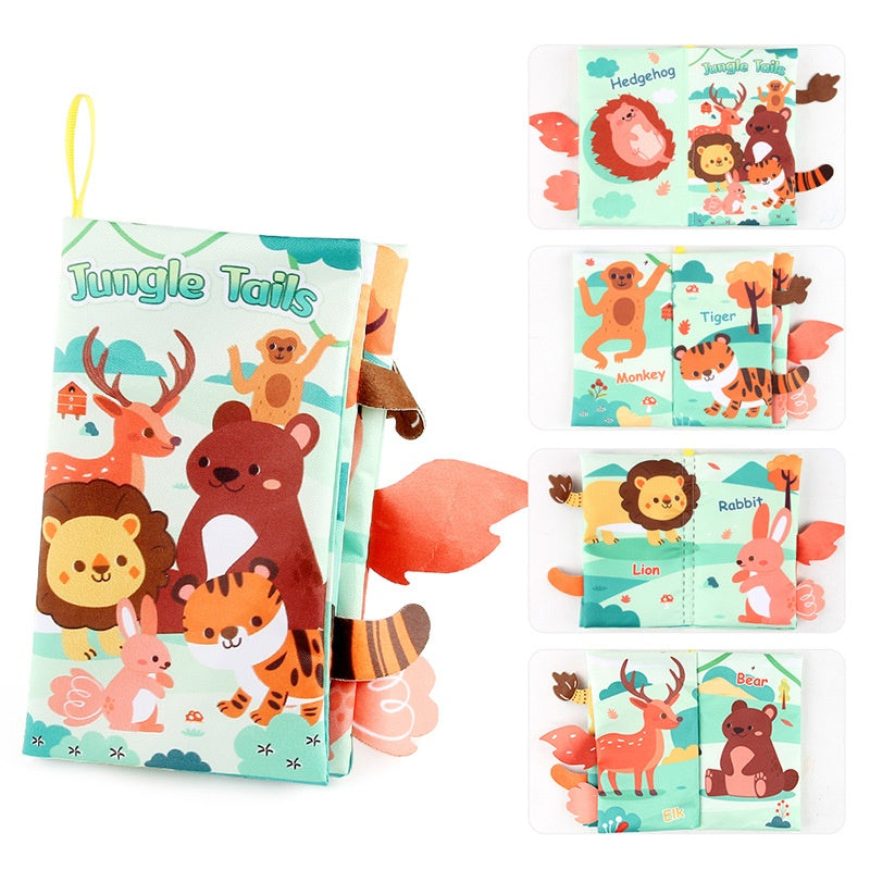 Livres en tissu Montessori pour bébés - Jouets sensoriels