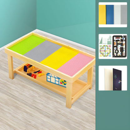 Montessori Spieltisch aus Holz – Multifunktionaler Kinderspieltisch