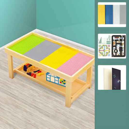 Montessori Spieltisch aus Holz – Multifunktionaler Kinderspieltisch