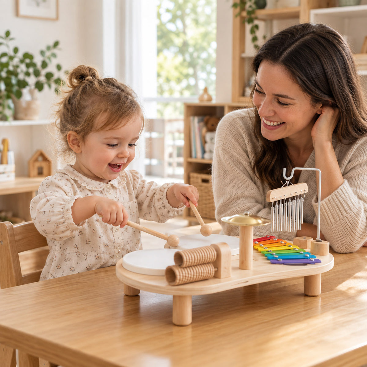 Montessori Holz Musikinstrument für Kinder, fördert musikalische Fähigkeiten und Kreativität bei jungen Talenten.