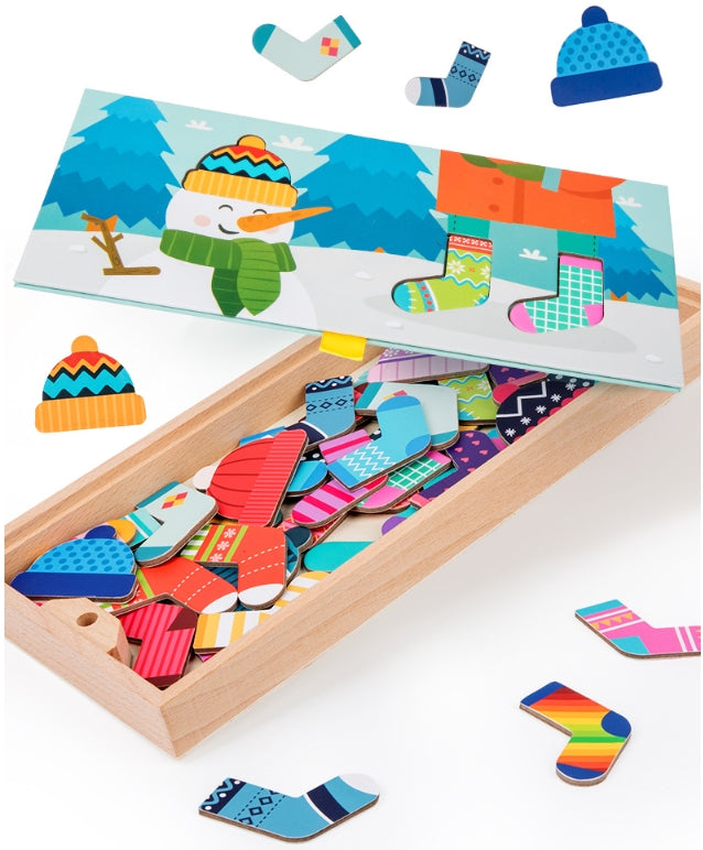 Montessori-Spielzeug für die Früherziehung, lustiges Anziehpuzzle und Lernspielzeug
