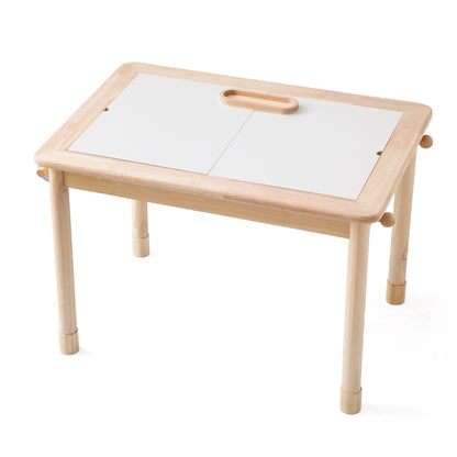 Mesa de juego de madera Montessori: mesa de juego infantil multifuncional