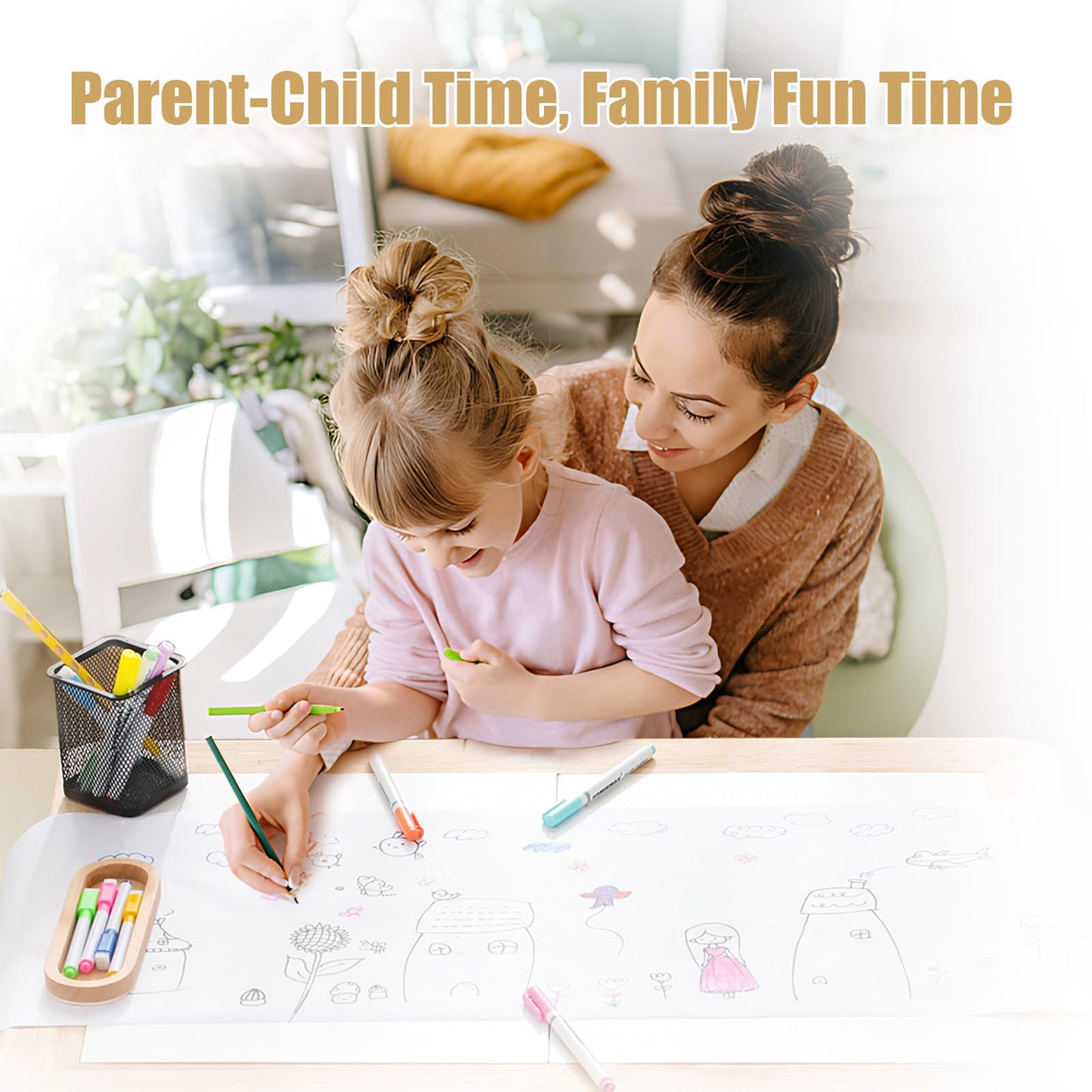 Mesa de juego de madera Montessori: mesa de juego infantil multifuncional