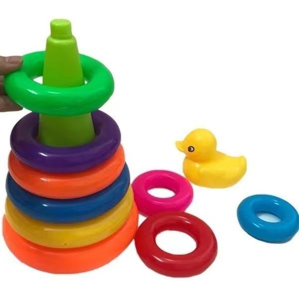Montessori Rollende Kugel und Stapelspielzeug für Babys ab 6 Monaten