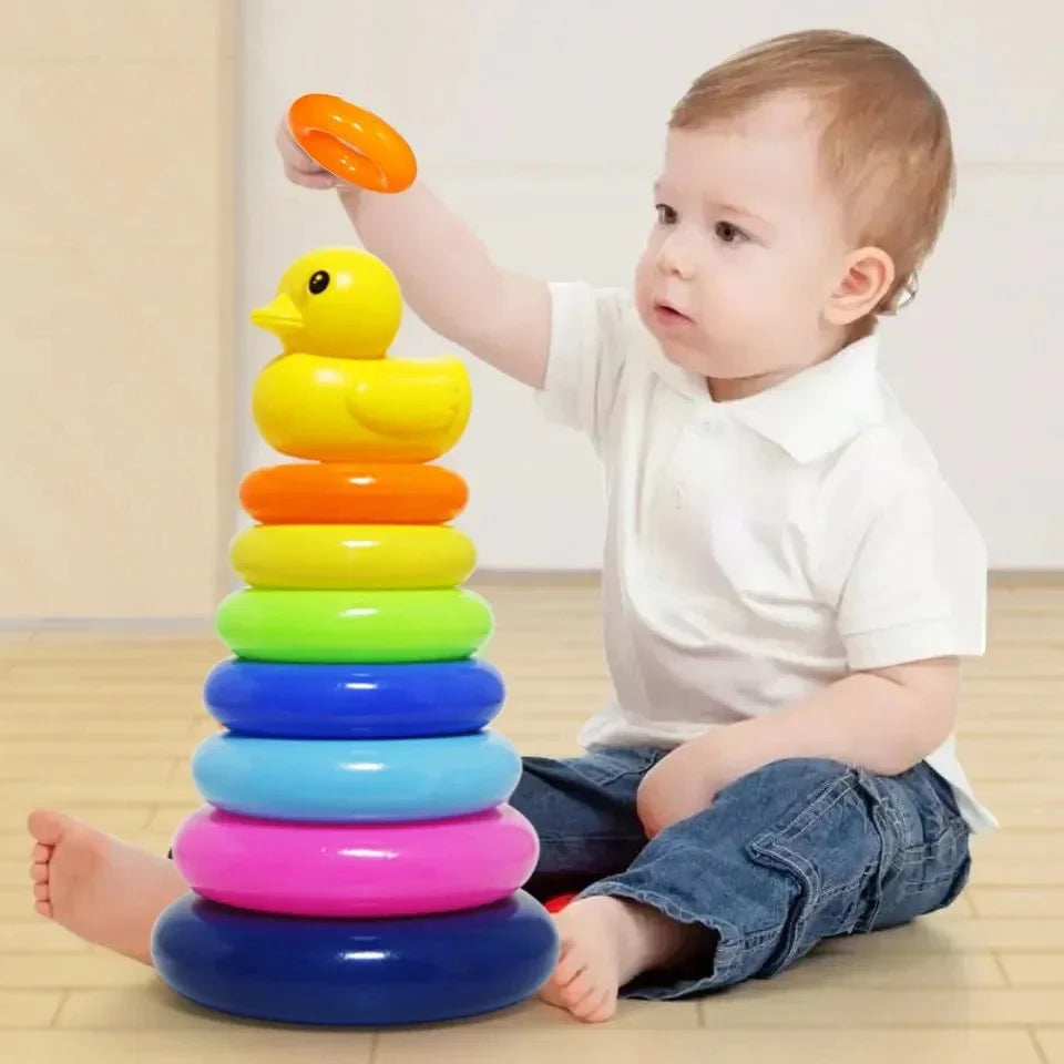 Montessori Rollende Kugel und Stapelspielzeug für Babys ab 6 Monaten