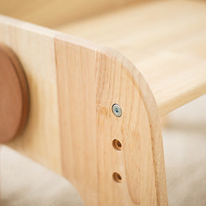 Höhenverstellbarer Kinderstuhl aus Holz für Kleinkinder Montessori