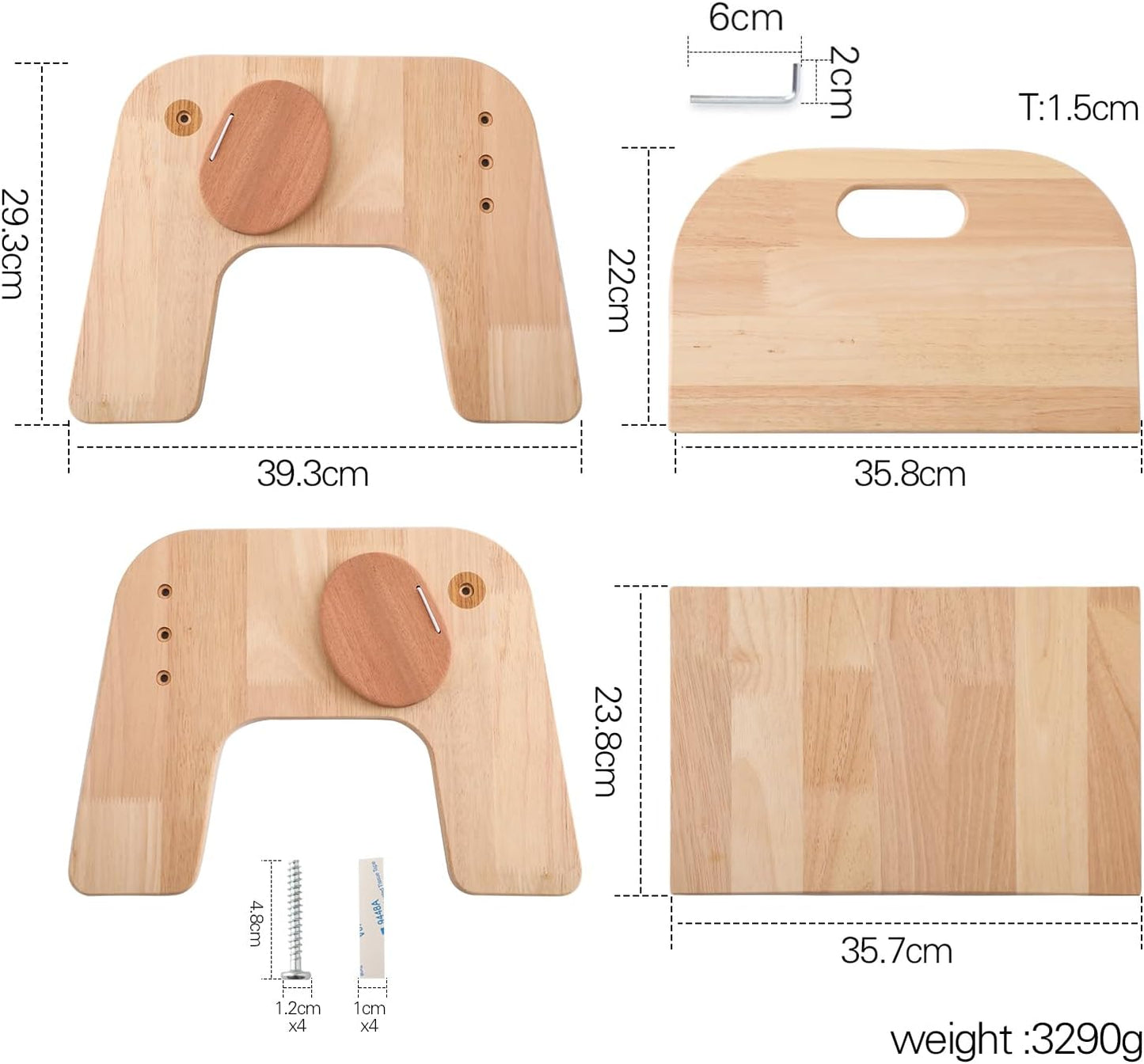 Höhenverstellbarer Kinderstuhl aus Holz für Kleinkinder Montessori