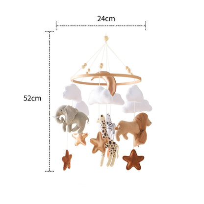 Montessori Baby Mobile aus Filz & Holz – für Babybett und Kinderzimmer