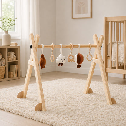 Holz Baby Spielbogen für Babys im modernen Kinderzimmer