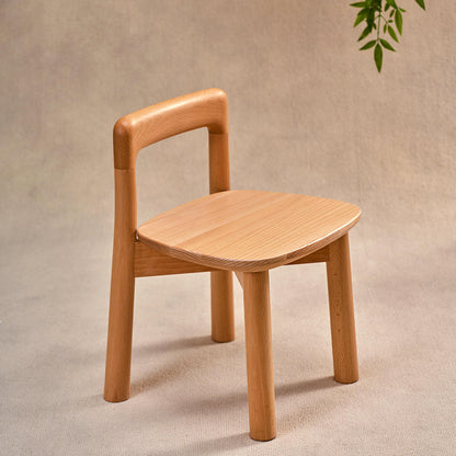 Kinderstuhl aus Buchenholz mit Rückenlehne für Kleinkinder