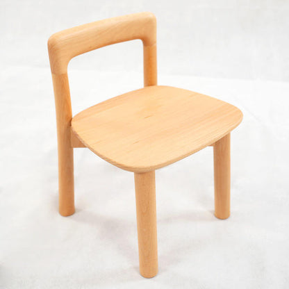 Kinderstuhl aus Buchenholz mit Rückenlehne für Kleinkinder