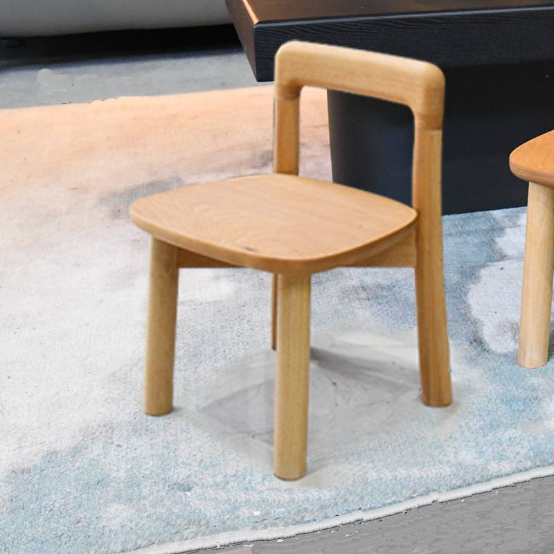 Kinderstuhl aus Buchenholz mit Rückenlehne für Kleinkinder