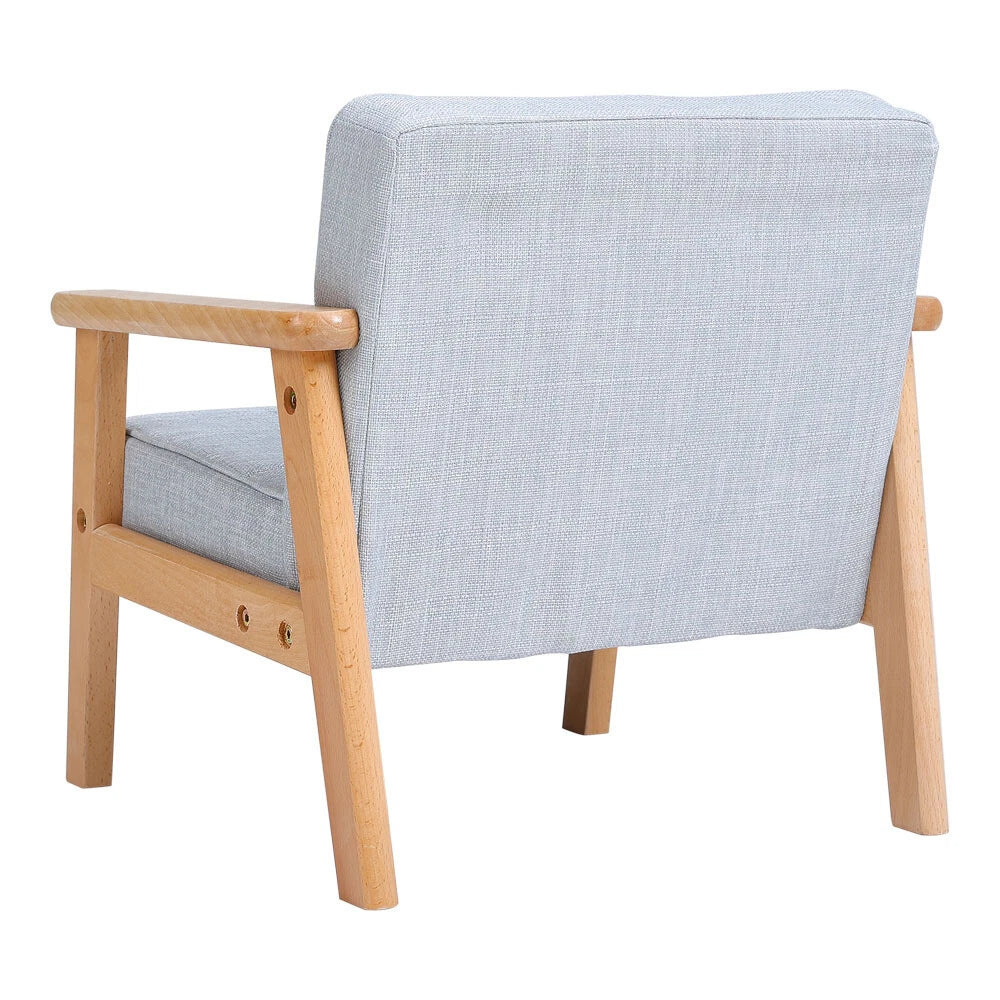 Kinder Sofa Holz Grau Blau Buchenholz Kindersessel 1 Sitzer 2 Sitzer Kinderzimmer Möbel