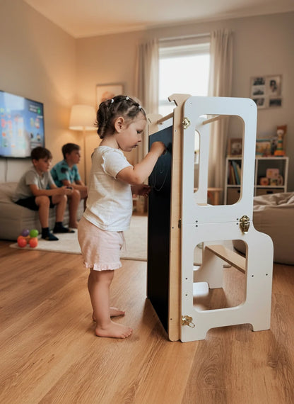 Kinder Lernturm aus Holz für den Familienalltag