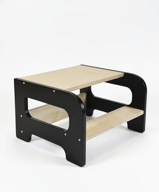 Montessori Kinderhocker aus Holz zum Steigen und Sitzen