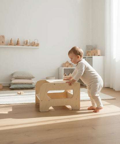 2-in-1 Kinderhocker zum Steigen und Sitzen