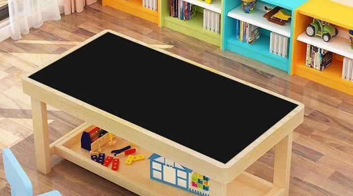 montessoriLernwelt Lego Tisch mit Tafel, kreative Nutzung für Kinder