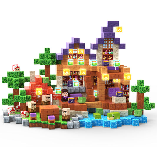 Magischer Wald Montessori Magnetische Bausteine Spielset – montessoriLernwelt