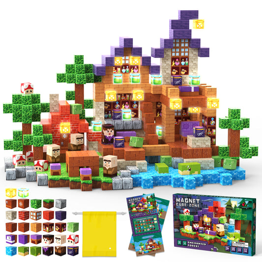 Magischer Wald Montessori Magnetische Bausteine Spielset – montessoriLernwelt