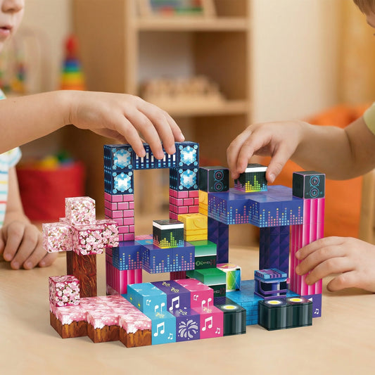 Magnetische Bausteine Electric Carnival 2 cm – 120 Teile