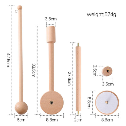 Beechwood mobile holder for baby crib – 2-stage & 360° rotating