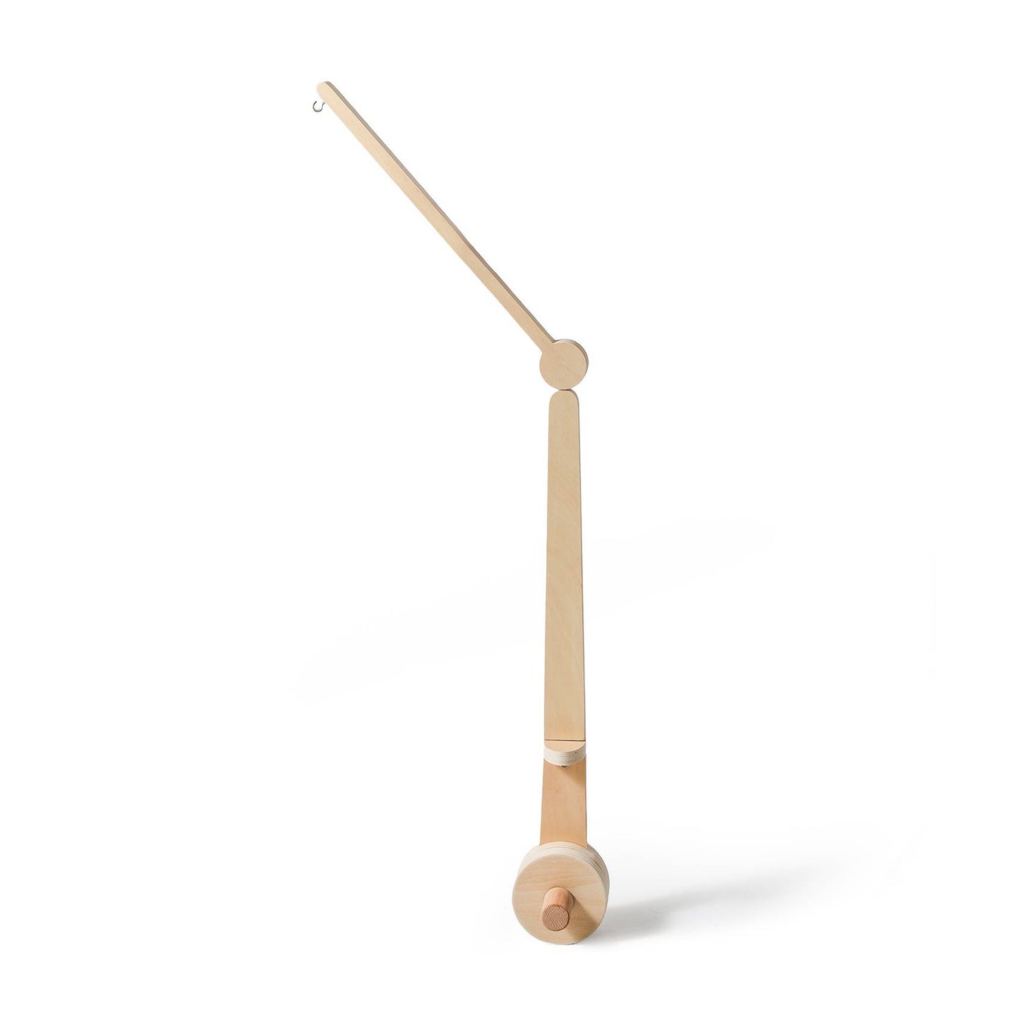 Mobile Halterung aus Buchenholz für Babybett in Natur, Gesamtansicht