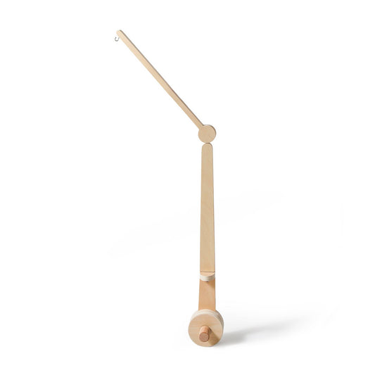 Mobile Halterung aus Buchenholz für Babybett in Natur, Gesamtansicht