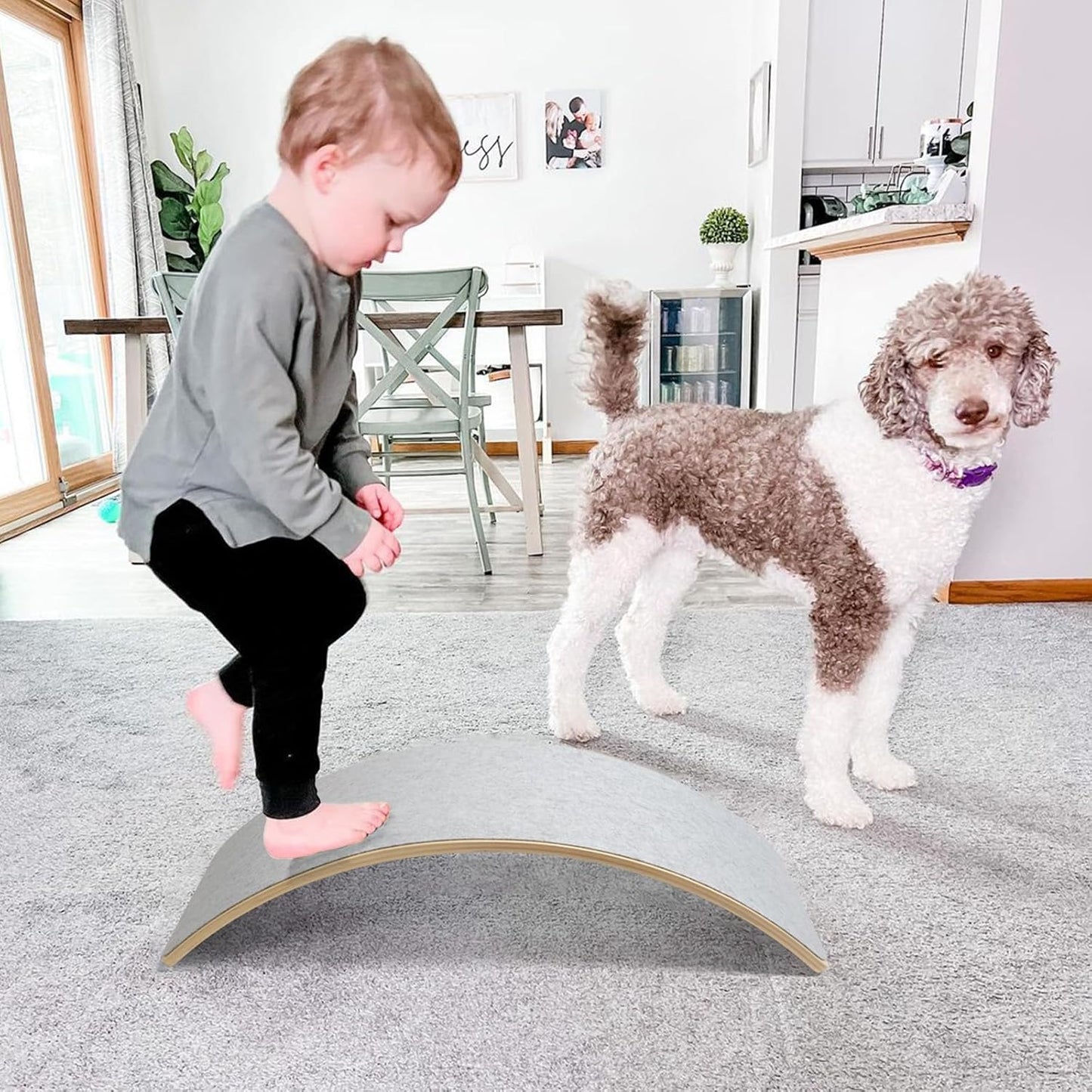 Montessori Balance Board aus Holz – Wackelbrett für Kinder
