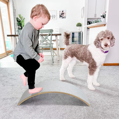 Montessori Balance Board aus Holz – Wackelbrett für Kinder