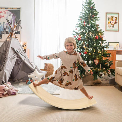 Montessori Balance Board aus Holz – Wackelbrett für Kinder