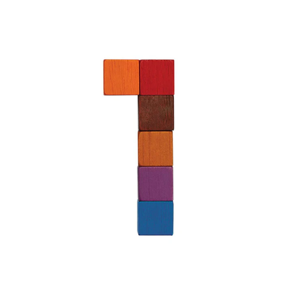 Cubes de comptage Montessori – Jouet d'apprentissage des mathématiques coloré en bois