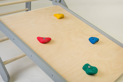 Pikler Kletterdreieck aus Holz – 2/3 Sektionen mit Rampe