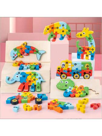 Montessori Holzpuzzles für Kleinkinder