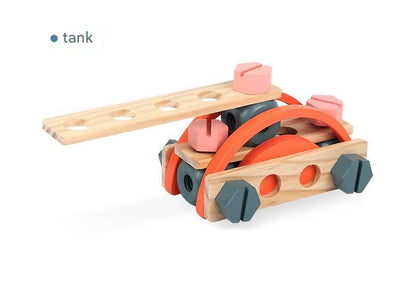 Montessori Kinder Werkzeugbank aus Holz mit Zubehör und Stauraum