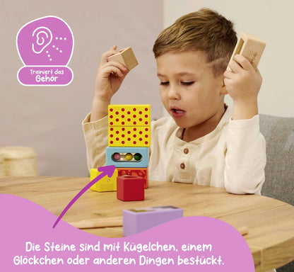 Montessori Klangbausteine von Eichhorn im Einsatz – Sensorikspielzeug für Kleinkinder – MontessoriLernwelt