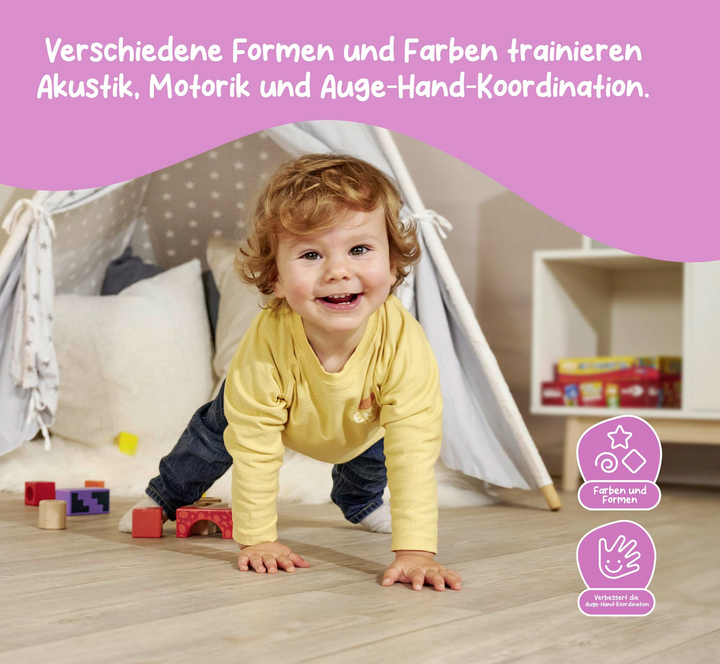 Montessori Klangbausteine von Eichhorn im Einsatz – Sensorikspielzeug für Kleinkinder – MontessoriLernwelt