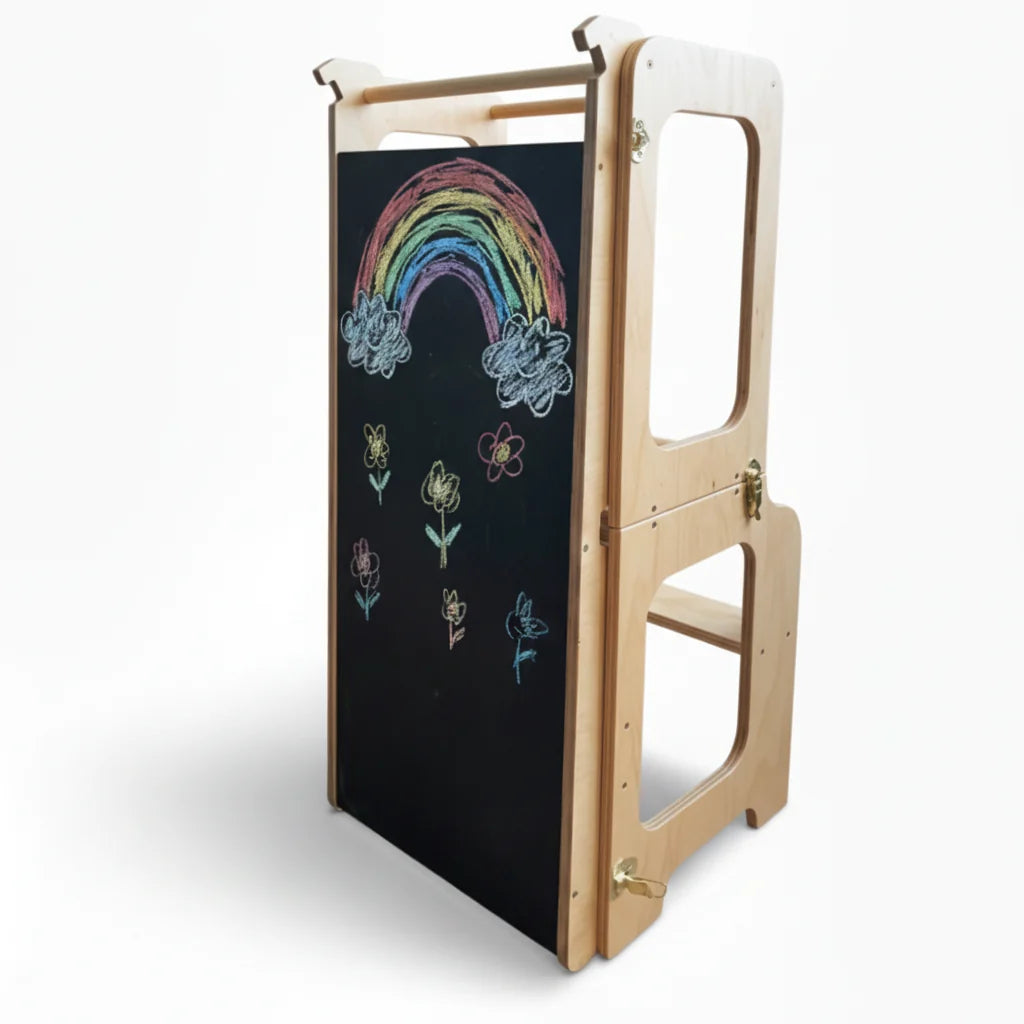 Montessori Lernturm 4-in-1 aus Holz
