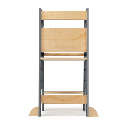 Montessori Learning Tower Solid Wood Classic – Gray