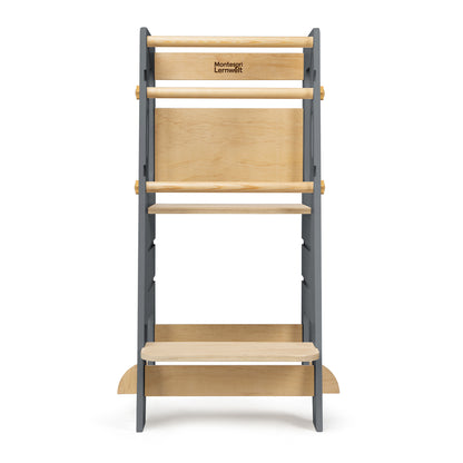 Montessori Learning Tower Solid Wood Classic – Gray