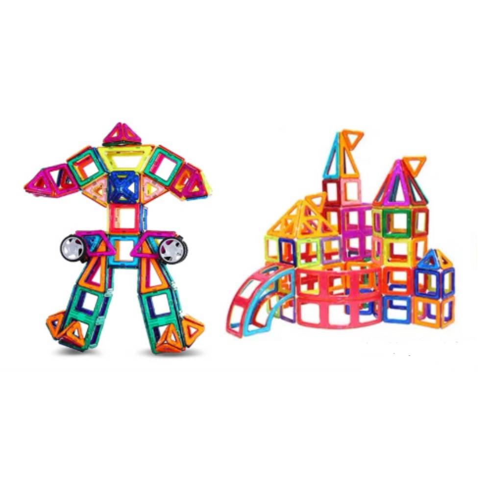 MontessoriLernwelt magnetische Bausteine Set für Kinder ab 3 Jahren