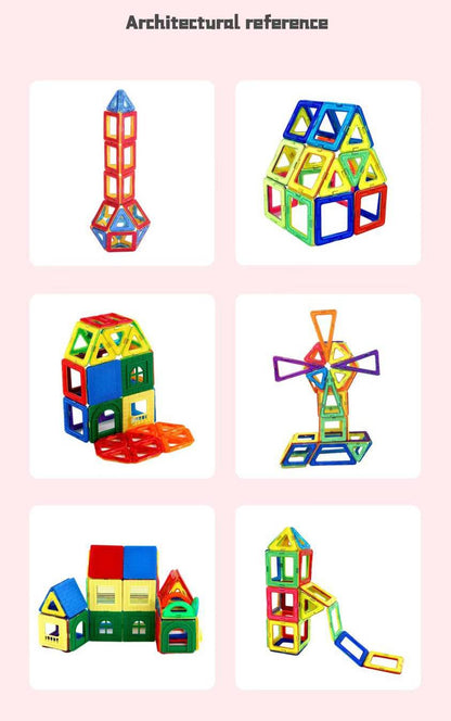 MontessoriLernwelt magnetische Bausteine Set für Kinder ab 3 Jahren
