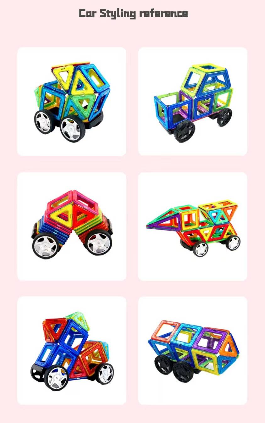 MontessoriLernwelt magnetische Bausteine Set für Kinder ab 3 Jahren