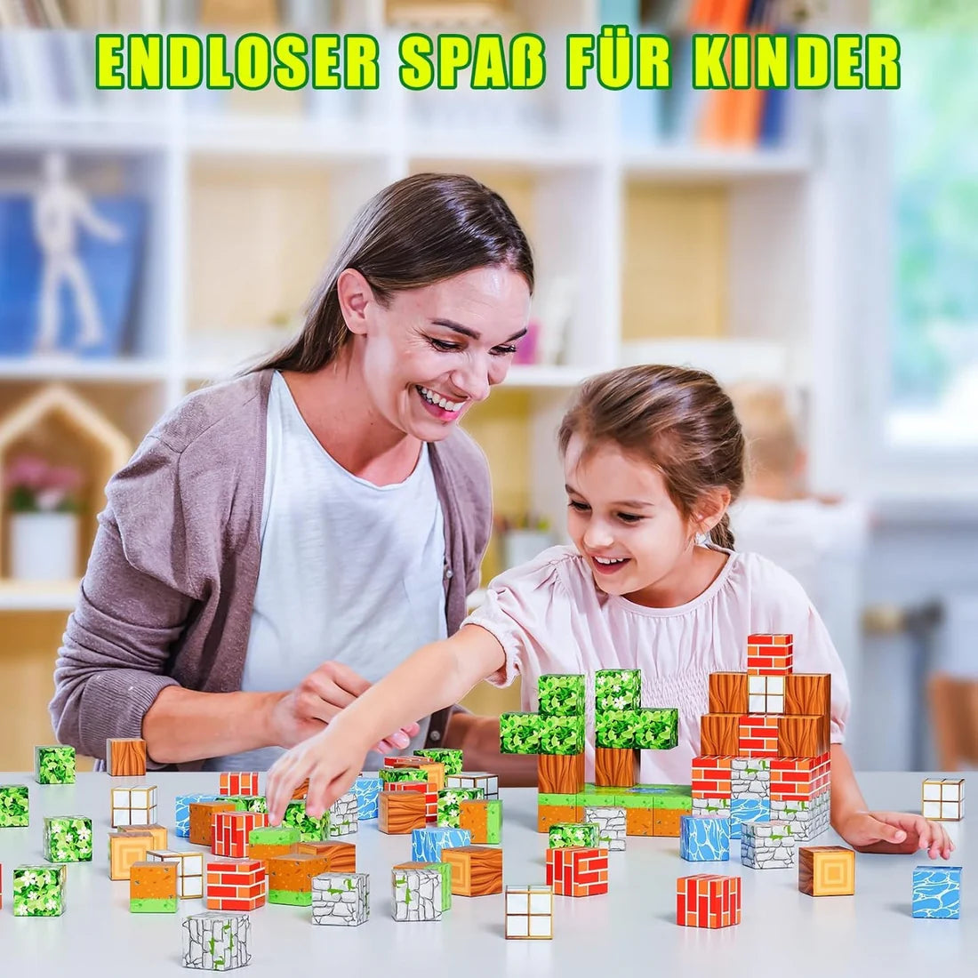 Montessori Magnetic Building Blocks 