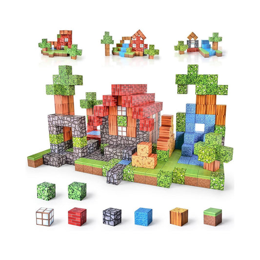 Blocs de construction magnétiques Montessori – Jouets magnétiques créatifs pour les petits constructeurs