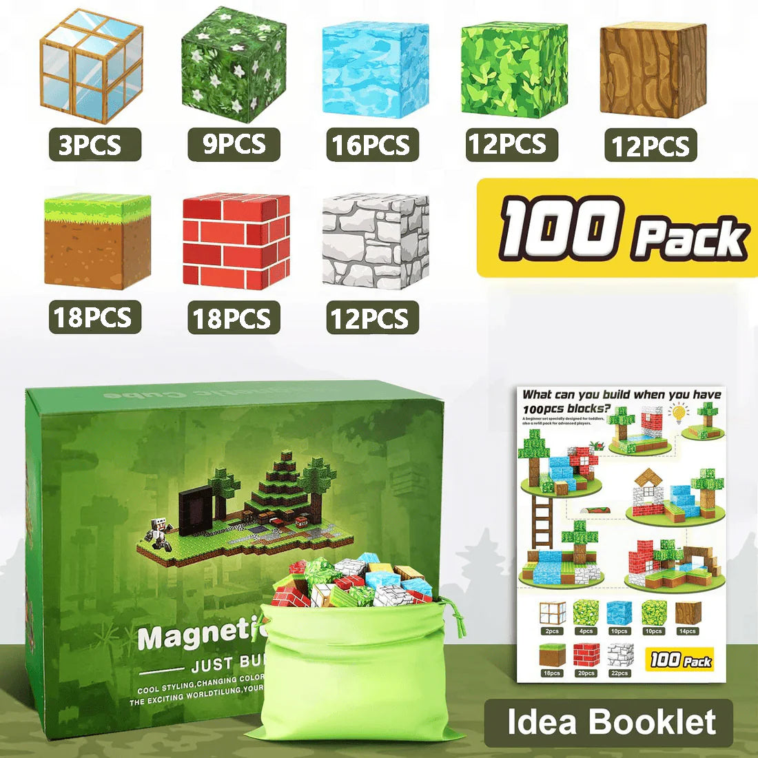 Montessori Magnetic Building Blocks 